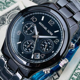 Michael Kors Runway Black Ceramic Dial Black Steel Strap Watch for Women - MK5162 Buy Now By Michael Kors