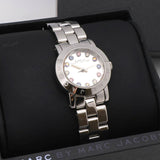 Marc Jacobs Amy White Dial Silver Steel Strap Watch for Women - MBM3217 Buy Now By Marc Jacobs