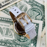 Michael Kors Cinthia Mother of Pearl Dial White Leather Strap Watch for Women - MK2662 Buy Now By Michael Kors