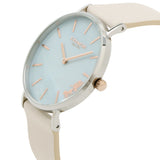 Coach Perry Blue Mother of Pearl Dial White Leather Strap Watch for Women - 14503270 Buy Now By Coach