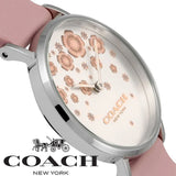 Coach Perry Silver Dial Pink Leather Strap Watch For Women - 14503325 Buy Now By Coach