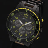 Marc Jacobs Rock Chronograph Black Dial Black Steel Strap Watch for Men - MBM5026 Buy Now By Marc Jacobs