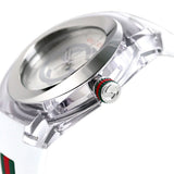 Gucci Sync XXL White Dial White Rubber Strap Watch For Men - YA137102 Buy Now By Gucci