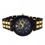 Versace V-Race Analog Quartz Black Dial Two Tone Steel Strap Watch For Men - VEBV00619 Buy Now By Versace