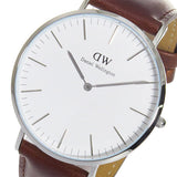 Daniel Wellington Classic St Mawes White Dial Brown Leather Strap Watch For Men - DW00100021 Buy Now By Daniel Wellington