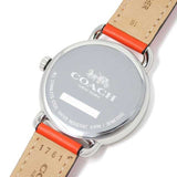 Coach Delancey White Dial Orange Leather Strap Watch for Women - 14502880 Buy Now By Coach