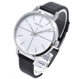 Calvin Klein Evan White Dial Black Leather Strap Watch for Women - K7B231CY Buy Now By Calvin Klein