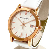 Burberry The City White Dial White Leather Strap Watch for Women - BU9012 Buy Now By Burberry