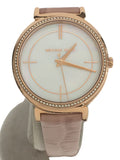 Michael Kors Cinthia Mother of Pearl Dial Pink Leather Strap Watch for Women - MK2663 Buy Now By Michael Kors