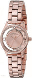 Marc Jacobs Tether Transparent Rose Gold Dial Rose Gold Steel Strap Watch for Women - MBM3417 Buy Now By Marc Jacobs