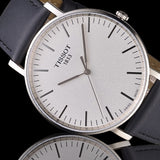 Tissot T Classic Everytime Large White Dial Black Leather Strap Watch For Men - T109.610.16.031.00 Buy Now By Tissot