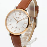 Fossil Jacqueline White Dial Brown Leather Strap Watch for Women - ES3842 Buy Now By Fossil