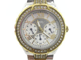 Guess Viva Diamonds Silver Dial Two Tone Steel Strap Watch for Women - W0111L5 Buy Now By Guess