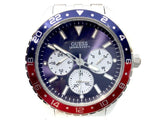 Guess Odyssey Multifunction Blue Dial Silver Steel Strap Watch For Men - W1107G2 Buy Now By Guess