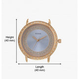 Guess Willow Crystal Blue Dial Rose Gold Mesh Bracelet Watch For Women - W0836L1 Buy Now By Guess