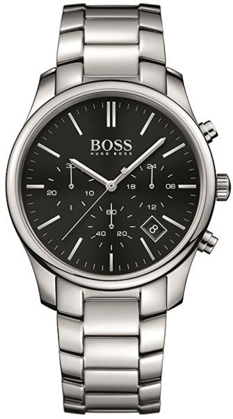 Hugo Boss Commander Black Dial Silver Steel Strap Watch for Men - 1513433 Buy Now By Hugo Boss