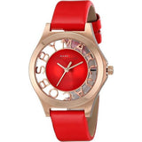 Marc Jacobs Henry Skeleton Red Dial Red Leather Strap Watch for Women - MBM1338 Buy Now By Marc Jacobs