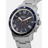 Fossil Grant Sport Chronograph Blue Dial Silver Steel Strap Watch for Men - FS5238 Buy Now By Fossil