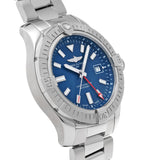 Breitling Avenger Automatic GMT 45 Blue Dial Silver Steel Strap Watch for Men - A32395101C1A1 Buy Now By Breitling