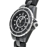 Chanel J12 Diamonds Black Dial Black Steel Strap Watch for Women - J12 H2569 Buy Now By Chanel