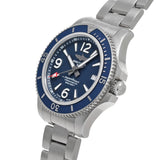 Breitling Superocean Automatic 42mm Blue Dial Silver Steel Strap Watch for Men - A17366D81C1A1 Buy Now By Breitling