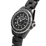 Chanel J12 Diamonds Black Dial Black Steel Strap Watch for Women - J12 H2569 Buy Now By Chanel