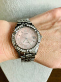 Guess Water Pro Diamonds Silver Dial Silver Steel Strap Watch For Women - G75511M Buy Now By Guess