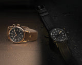 Maurice Lacroix Pontos Diver Limited Edition Black Dial Brown Leather Strap Watch For Men - PT6248-BRZ01-330-3 Buy Now By Maurice Lacroix