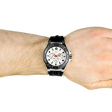 Guess Force Analog Quartz White Dial Black Rubber Strap Watch For Men - W0674G3 Buy Now By Guess