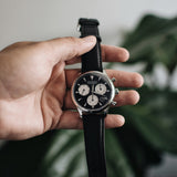 Movado Heritage Chronograph Black Dial Black Leather Strap Watch for Men - 3650005 Buy Now By Movado