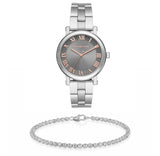 Michael Kors Norie Grey Dial Silver Stainless Steel Strap Watch for Women - MK3559 Buy Now By Michael Kors