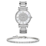 Michael Kors Catlin Silver Dial Silver Steel Strap Watch for Women - MK3355 Buy Now By Michael Kors