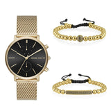 Michael Kors Jaryn Black Dial Gold Steel Strap Watch for Men - MK8503 Buy Now By Michael Kors