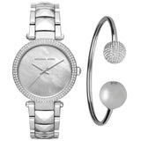 Michael Kors Parker Mother of Pearl Silver Steel Strap Watch for Women - MK6424 Buy Now By Michael Kors