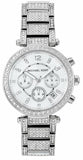 Michael Kors Parker Mother of Pearl Dial Diamonds Silver Steel Strap Watch for Women - MK5572 Buy Now By Michael Kors