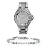 Michael Kors Camille Crystal Pave Dial Silver Steel Strap Watch for Women - MK5869 Buy Now By Michael Kors
