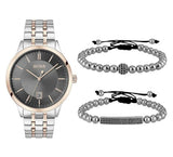 Hugo Boss Classic Grey Dial Two Tone Steel Strap Watch for Men - 1513688 Buy Now By Hugo Boss