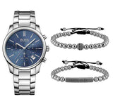 Hugo Boss Commander Blue Dial Silver Steel Strap Watch for Men - 1513434 Buy Now By Hugo Boss