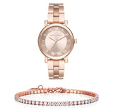 Michael Kors Norie Rose Gold Dial Rose Gold Steel Strap Watch for Women - MK3561 Buy Now By Michael Kors