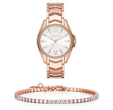 Michael Kors Whitney Quartz White Dial Rose Gold Steel Strap Watch For Women - MK6694 Buy Now By Michael Kors