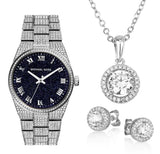 Michael Kors Channing Diamonds Black Dial Silver Steel Strap Watch for Women - MK6089 Buy Now By Michael Kors