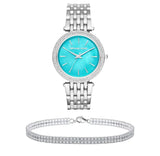 Michael Kors Darci Mother of Pearl Blue Dial Silver Steel Strap Watch for Women - MK3515 Buy Now By Michael Kors
