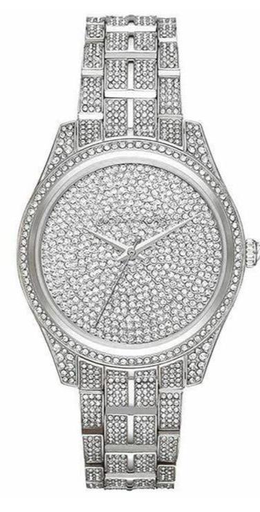 Michael Kors Lauryn Analog Crystals Silver Dial Silver Steel Strap Watch For Women - MK3717 Buy Now By Michael Kors