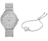 Michael Kors Kerry Crystal Pave Silver Dial Silver Steel Strap Watch For Women - MK3359 Buy Now By Michael Kors