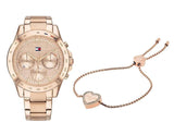 Tommy Hilfiger Haven Chronograph Rose Gold Dial Rose Gold Steel Strap Watch For Women - 1782197 Buy Now By Tommy Hilfiger