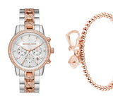 Michael Kors Ritz Chronograph Silver Dial Two Tone Steel Strap Watch For Women - MK6938 Buy Now By Michael Kors