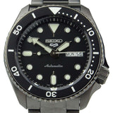Seiko 5 Sports Automatic Black Dial Black Steel Strap Watch For Men - SRPD65K1 Buy Now By Seiko