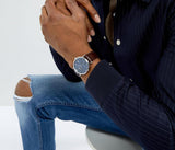 Hugo Boss Corporal Blue Dial Brown Leather Strap Watch for Men - 151363 Buy Now By Hugo Boss