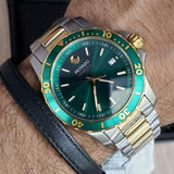 Movado Series 800 Green Dial Two Tone Steel Strap Watch for Men - 2600147 Buy Now By Movado