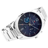 Tommy Hilfiger Deacan Blue Dial Silver Steel Strap Watch for Men - 1791551 Buy Now By Tommy Hilfiger
